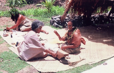 Tapa beating in ancient Hawaii