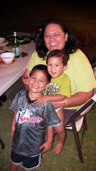 auntie Lehua and the kids