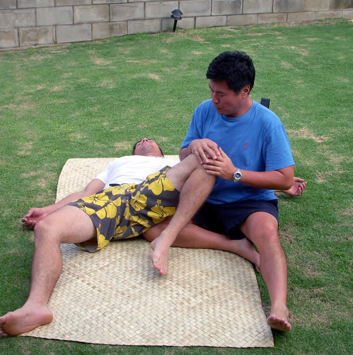 Wes working on sciatic