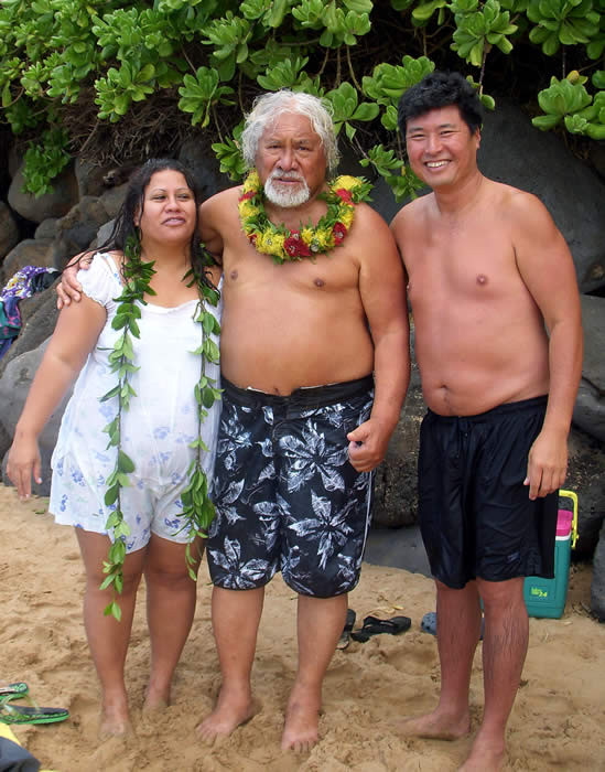 Kelii and Kanani with Wes