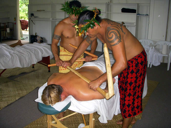 lomi lomi stick massage at Makapala Christian Retreat Center
