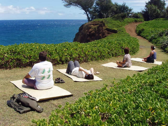 Sun baths at Niulii
